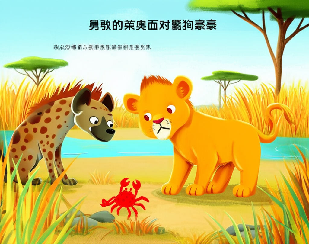勇敢的莱奥面对鬣狗豪豪