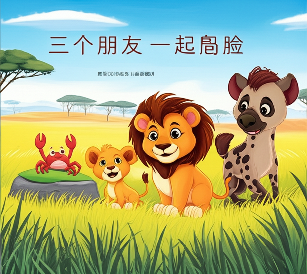 三个朋友一起冒险